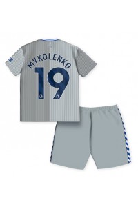 Fotbalové Dres Everton Vitaliy Mykolenko #19 Dětské Třetí Oblečení 2023-24 Krátký Rukáv (+ trenýrky)